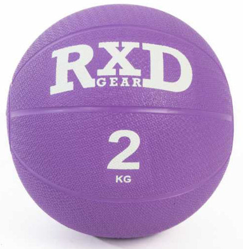 RXD Medicine ball Rubber Paars 2 kg