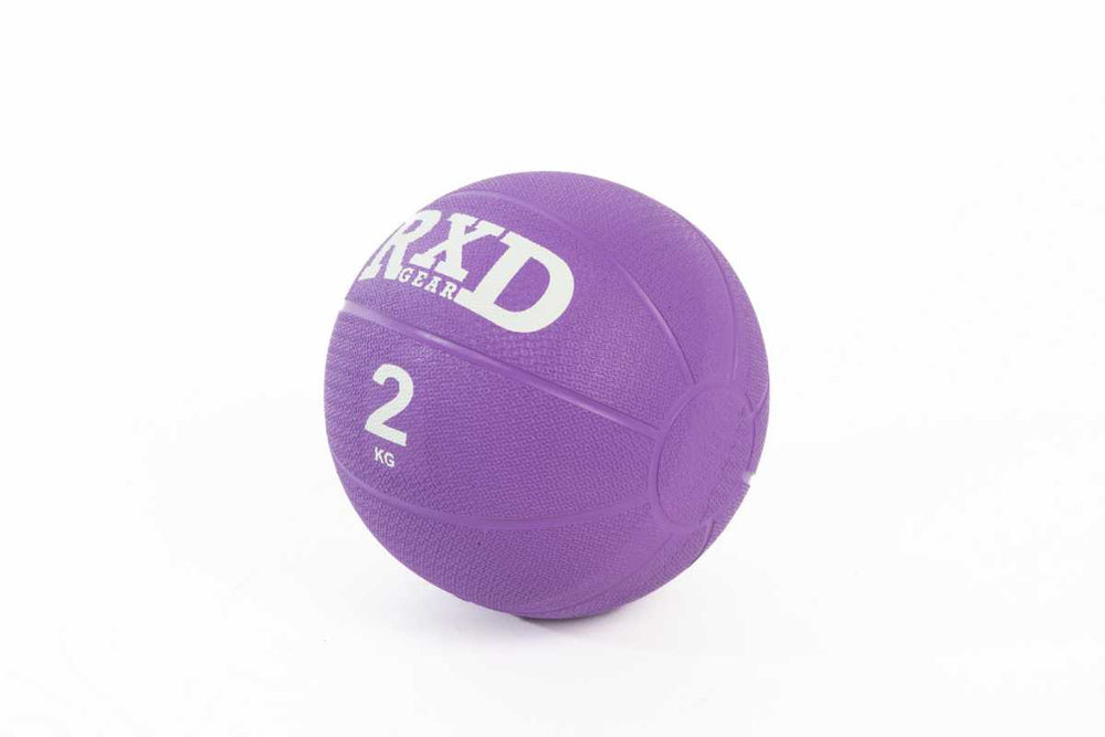 RXD Medicine ball Rubber Paars 2 kg
