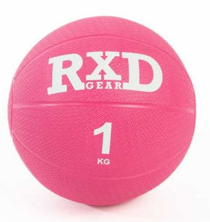 RXD Medicine ball Rubber Roze 1 kg
