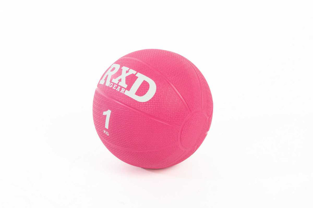RXD Medicine ball Rubber Roze 1 kg