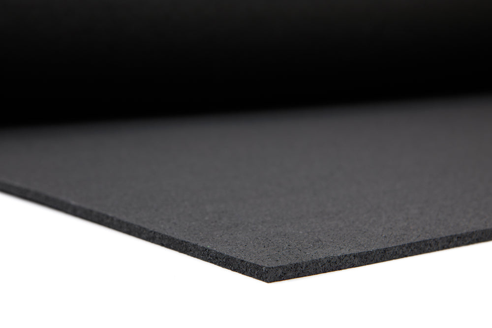 Sportvloer Basic Breedte 1250mm x Lengte 1000mm x Dikte 6mm - Zwart