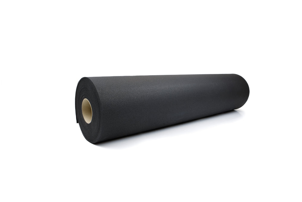 Sol sportif noir pur Largeur 1250 mm x Longueur 1000 mm x Épaisseur 10 mm