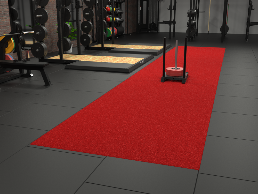 Piste de sprint Uni Indoor 20 m x 2 m - Rouge