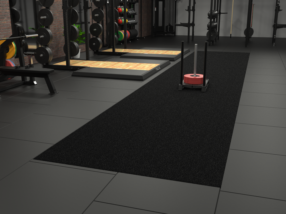 Sprinttrack Uni Indoor 15 m x 2 m - Noir