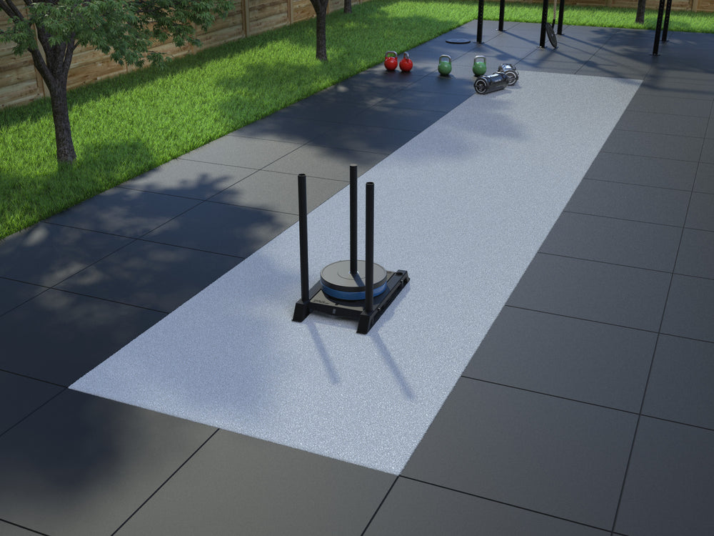 Sprinttrack Uni Outdoor 30 m x 2 m - Gris clair