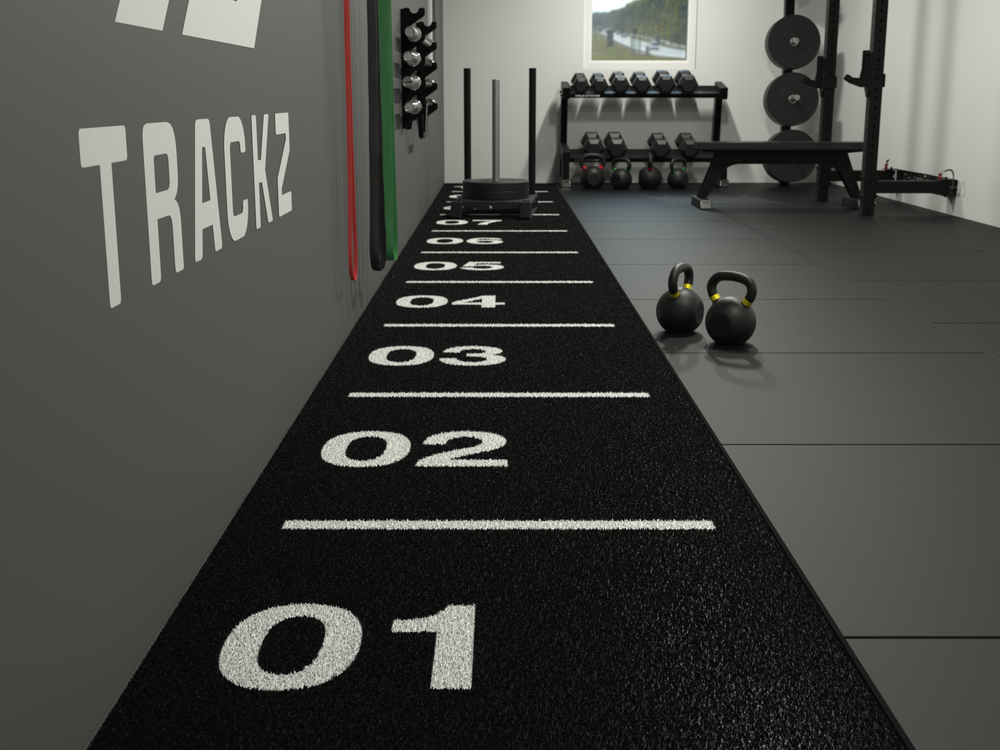 Sprinttrack Core 10 m x 1 m - Noir