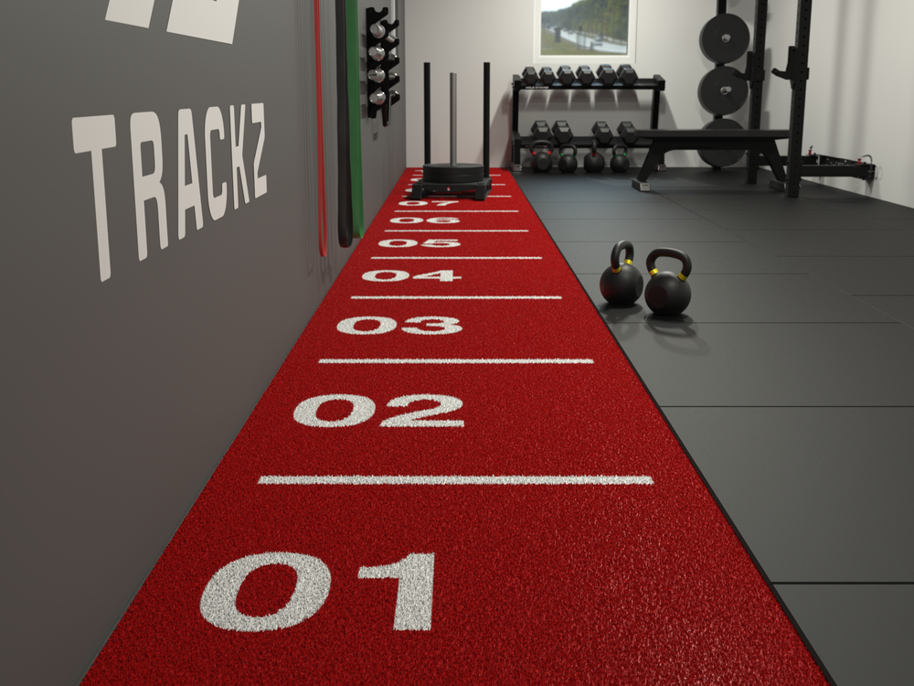 Piste de sprint Core 10 m x 1 m - Rouge