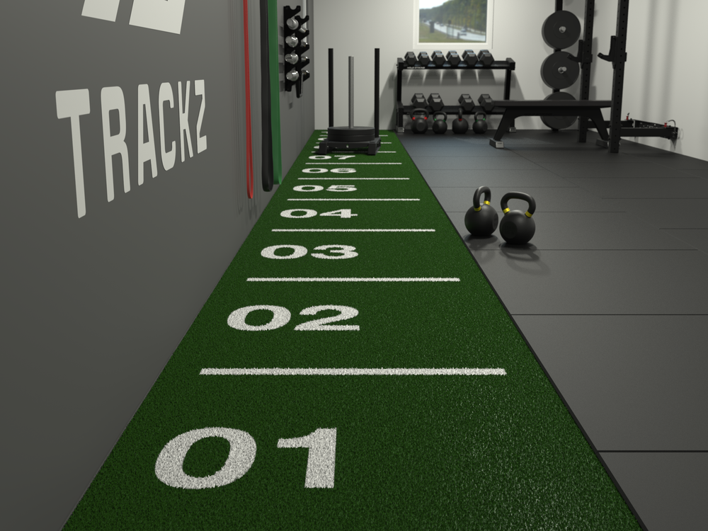 Piste de sprint Core 10 m x 1 m - Vert