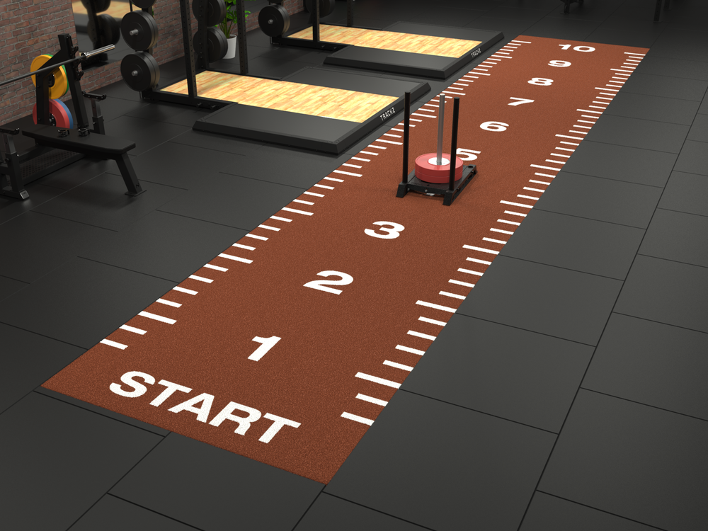 Piste de sprint Essential 10 m x 2 m - Rouge