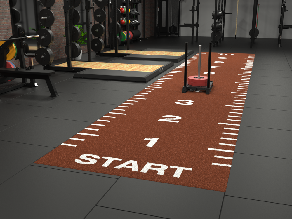 Piste de sprint Essential 10 m x 2 m - Rouge