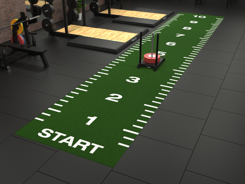 Piste de sprint Essential 10 m x 2 m - Vert