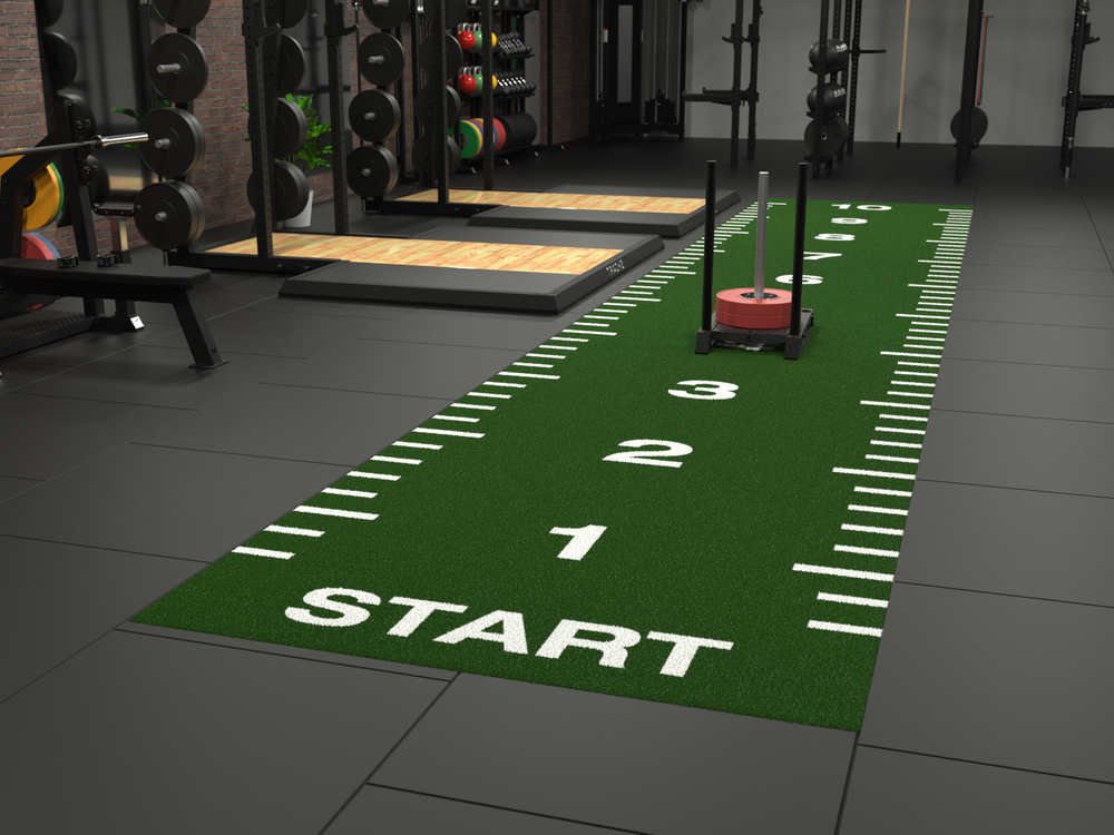 Piste de sprint Essential 10 m x 2 m - Vert