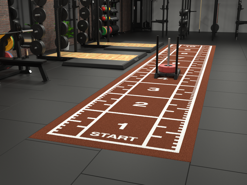 Piste de sprint Premium 10,4 m x 2 m - Rouge