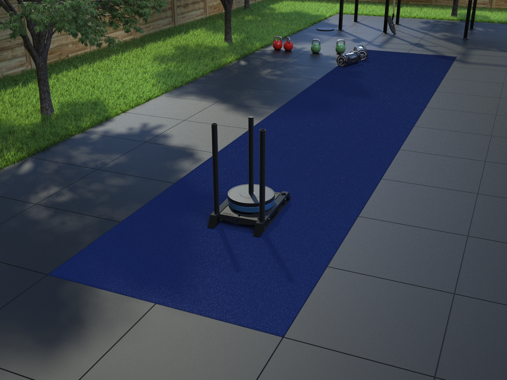 Sprinttrack Uni Outdoor 10 m x 2 m - Bleu