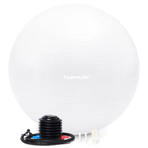 Tunturi Ballon de fitness anti-éclatement blanc cassé - 75 cm
