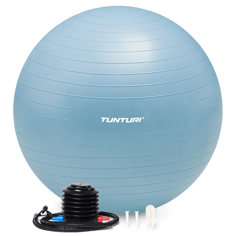 Ballon de fitness anti-éclatement Tunturi bleu clair - 65 cm