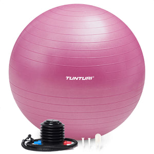 Tunturi Ballon de fitness anti éclatement violet - 65 cm