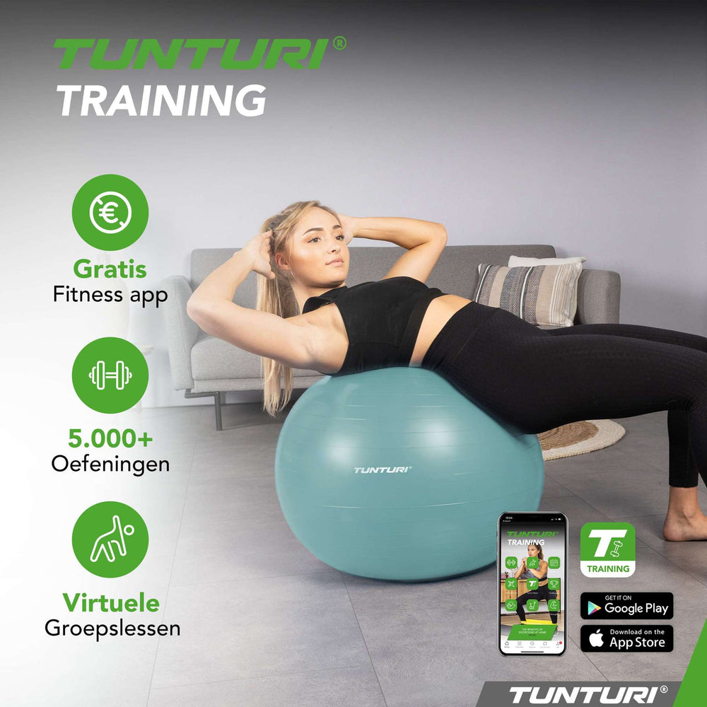 Tunturi Ballon de fitness anti éclatement essence - 55 cm