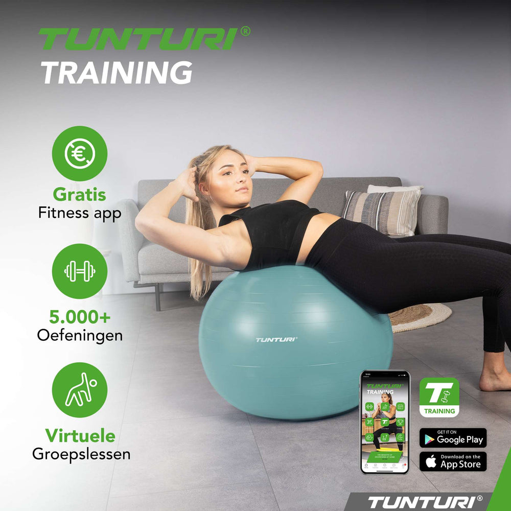 Tunturi Ballon de fitness anti éclatement essence - 75 cm