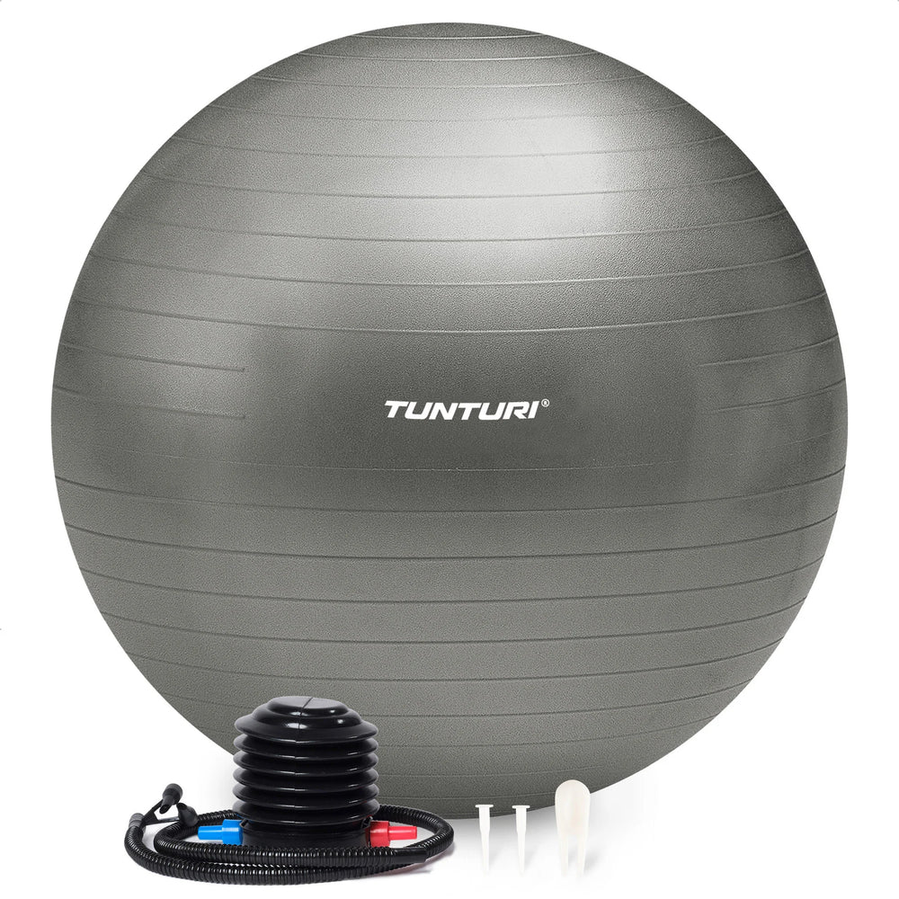 Tunturi Ballon de fitness anti éclatement argent - 65 cm