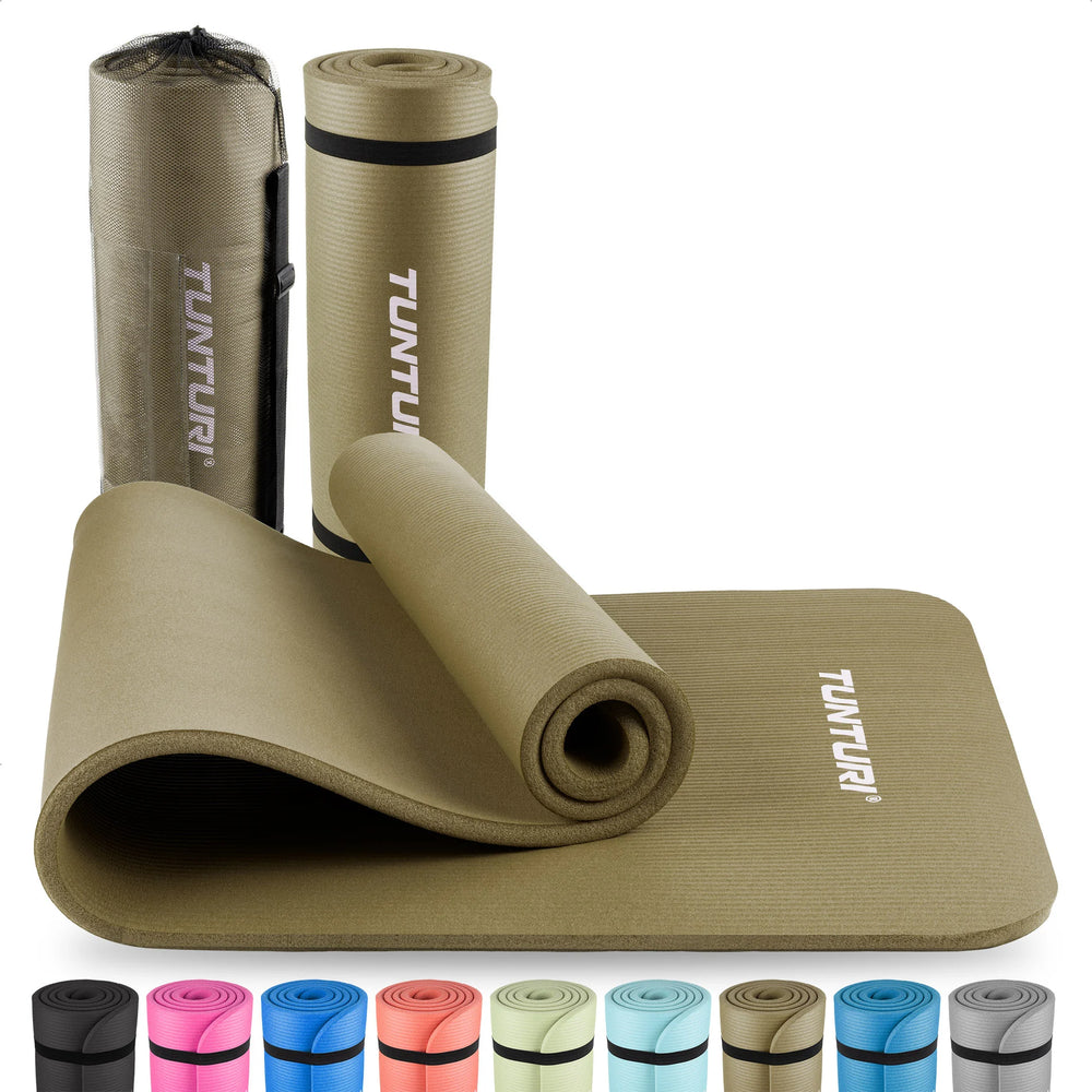 Tunturi Fitnessmat NBR 15mm - Legergroen