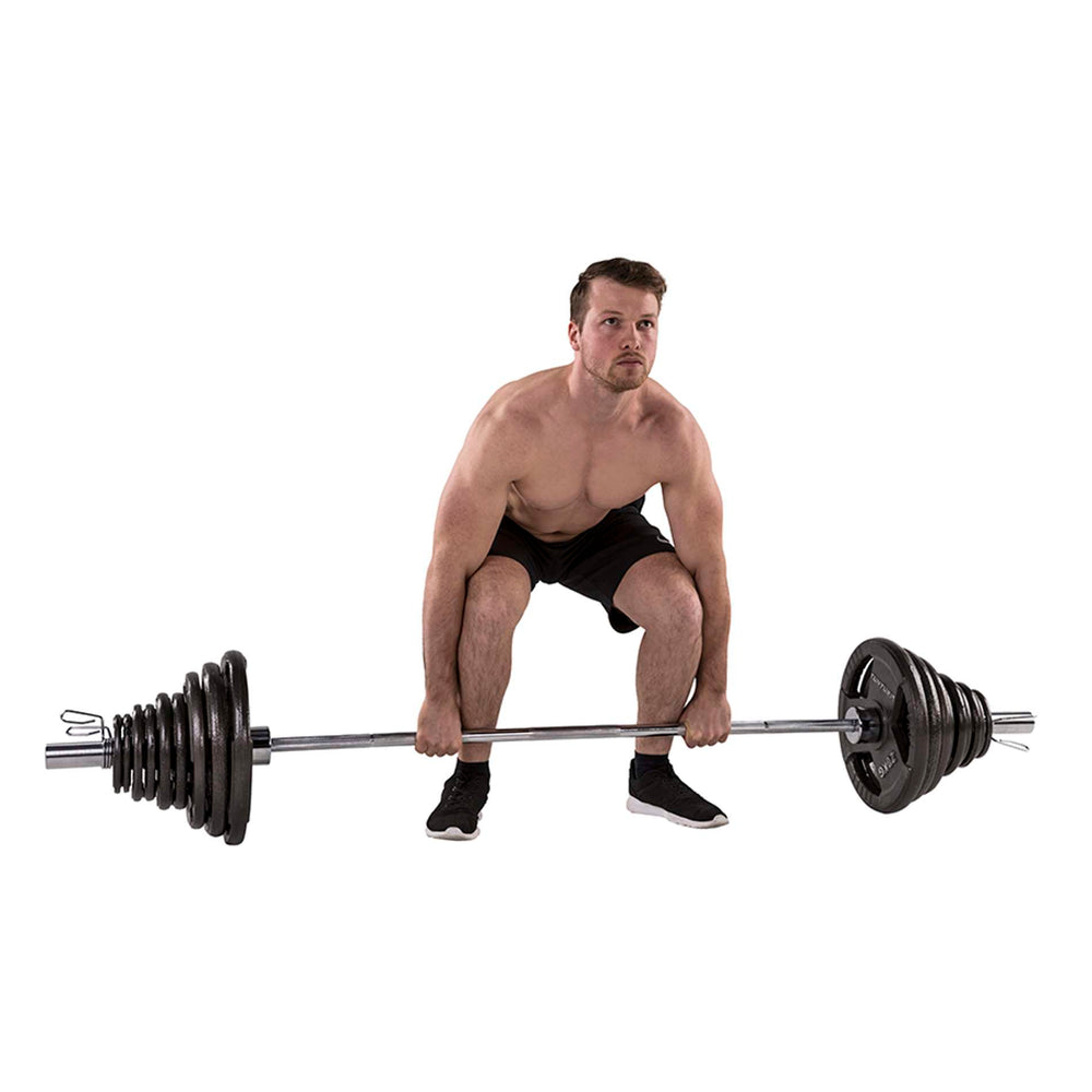 Ensemble d'haltères olympiques Tunturi Tri-Grip - Ø 50 mm 140 kg