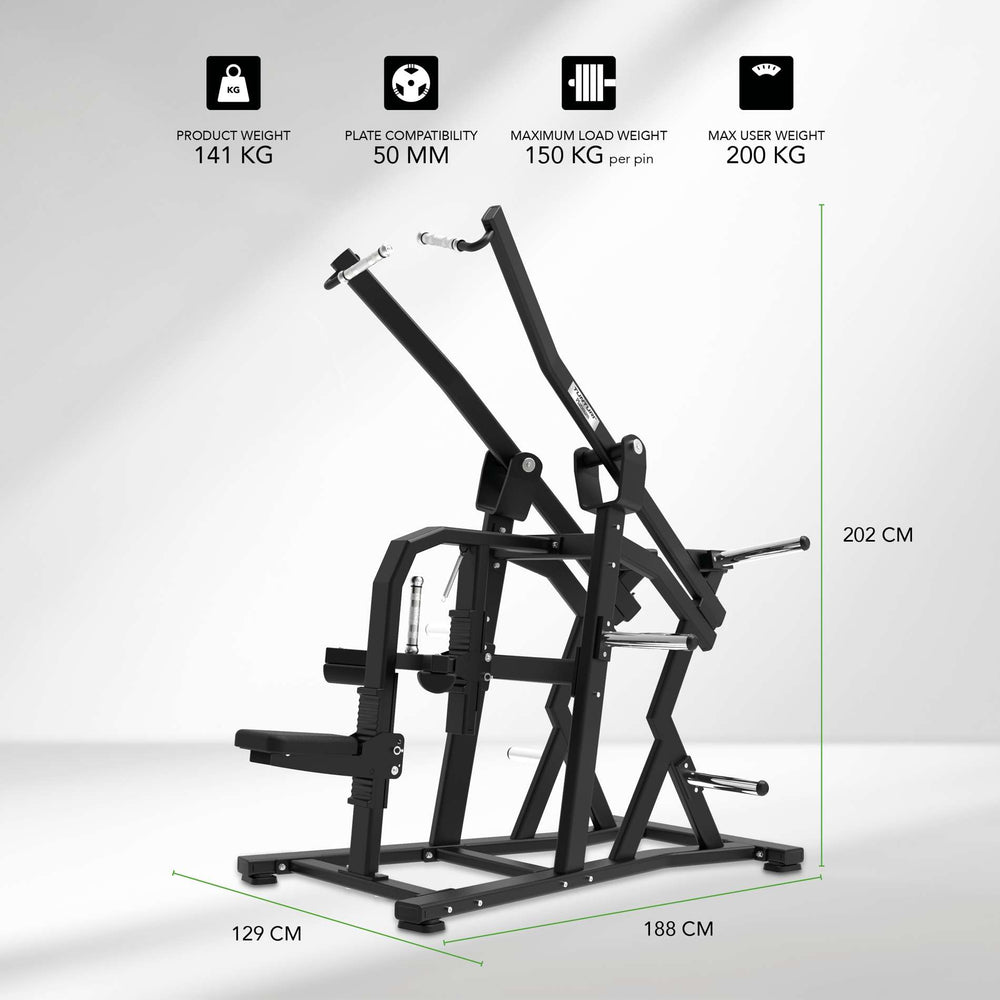 Tunturi Platinum V-Series Dual Wide Lat Pulldown Plate Loaded