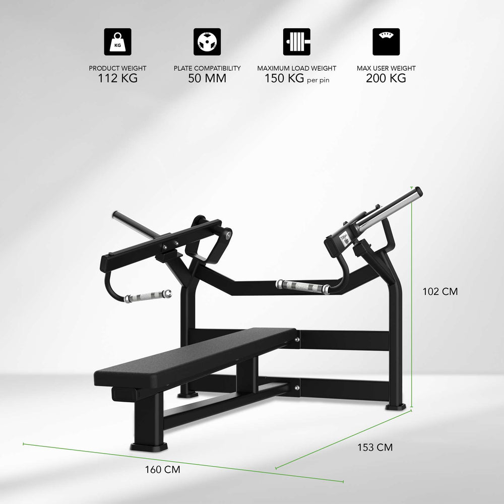 Tunturi Platinum V-Series Horizontal Chest Press Plate Loaded