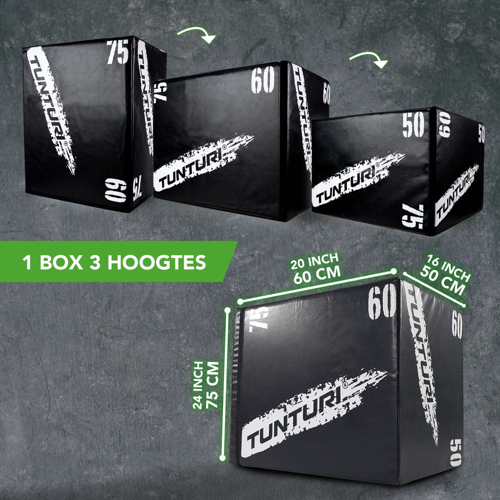Tunturi Plyobox Souple EVA - 50/60/75 cm
