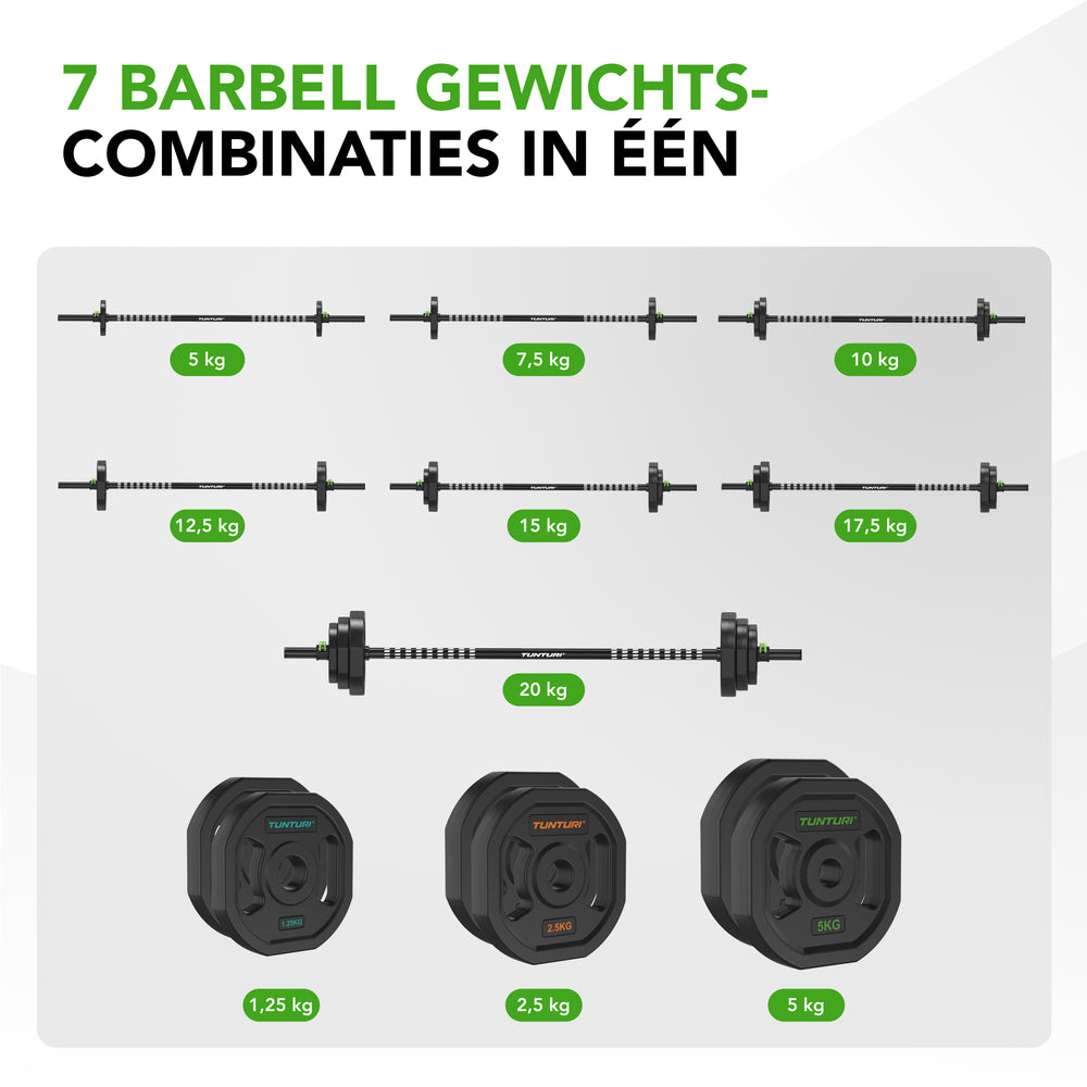 Tunturi Pro Aerobic Pump Set 20kg TPU