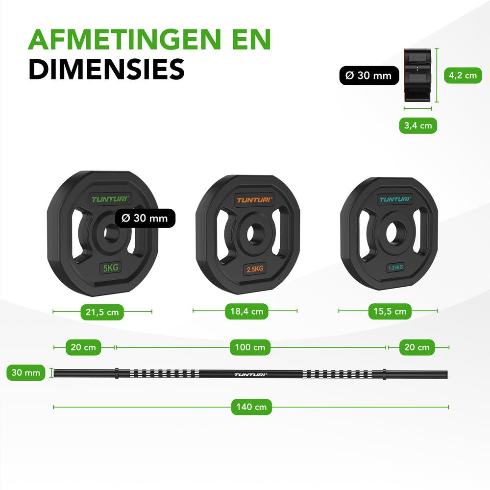 Tunturi Pro Aerobic Pump Set 20kg TPU