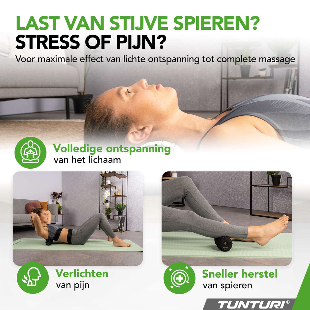 Tunturi Rouleau de massage duo vibrant