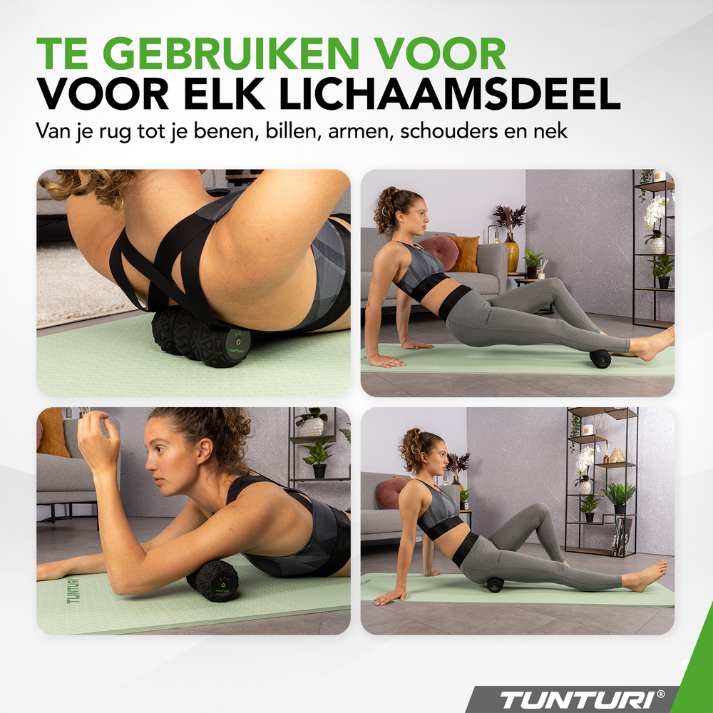 Tunturi Rouleau de massage duo vibrant