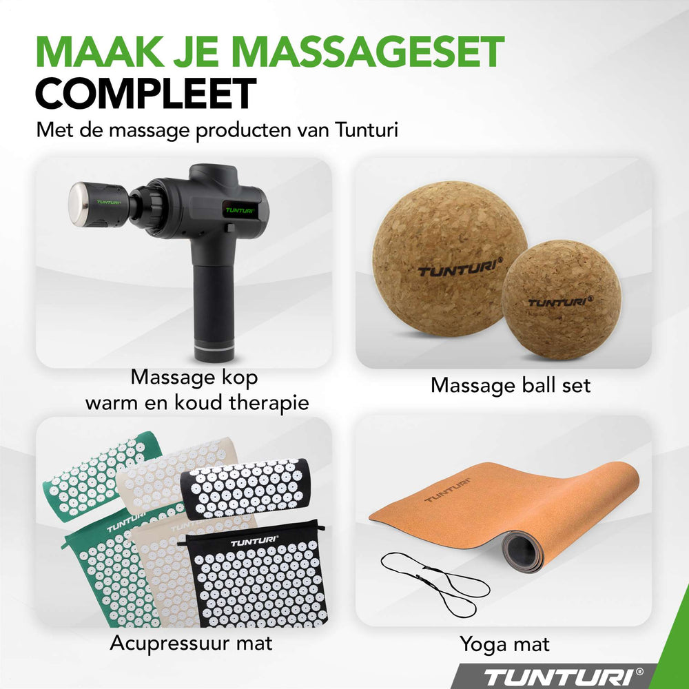 Tunturi Rouleau de massage duo vibrant