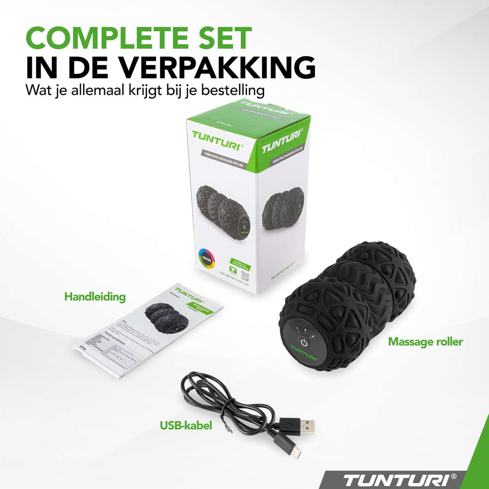Tunturi Rouleau de massage duo vibrant