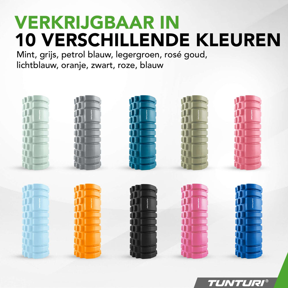 Rouleau en mousse grille Tunturi Yoga 33 cm - Menthe