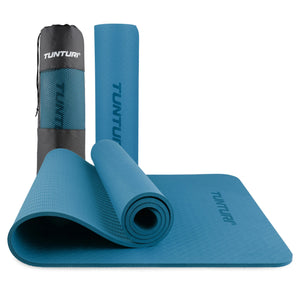 Tapis de yoga Tunturi 8 mm - Bleu pétrole