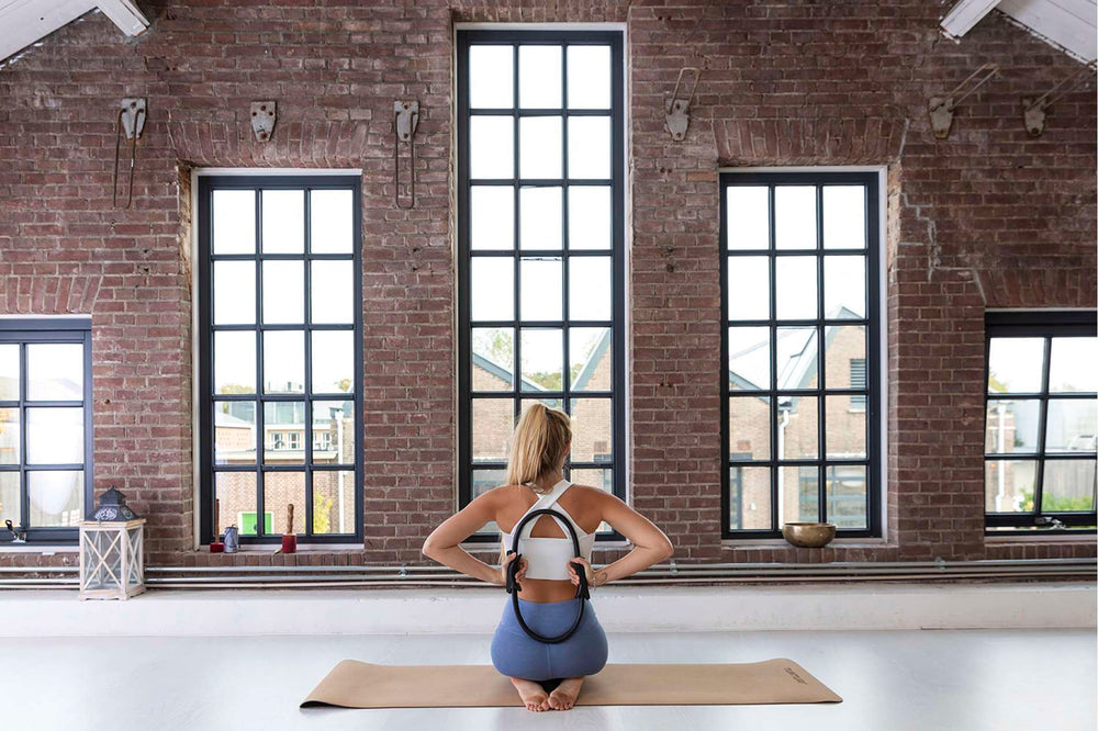 Bague Pilates Tunturi Yoga noire