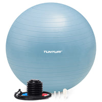 Tunturi Fitnessbal anti burst lichtblauw - 75 cm