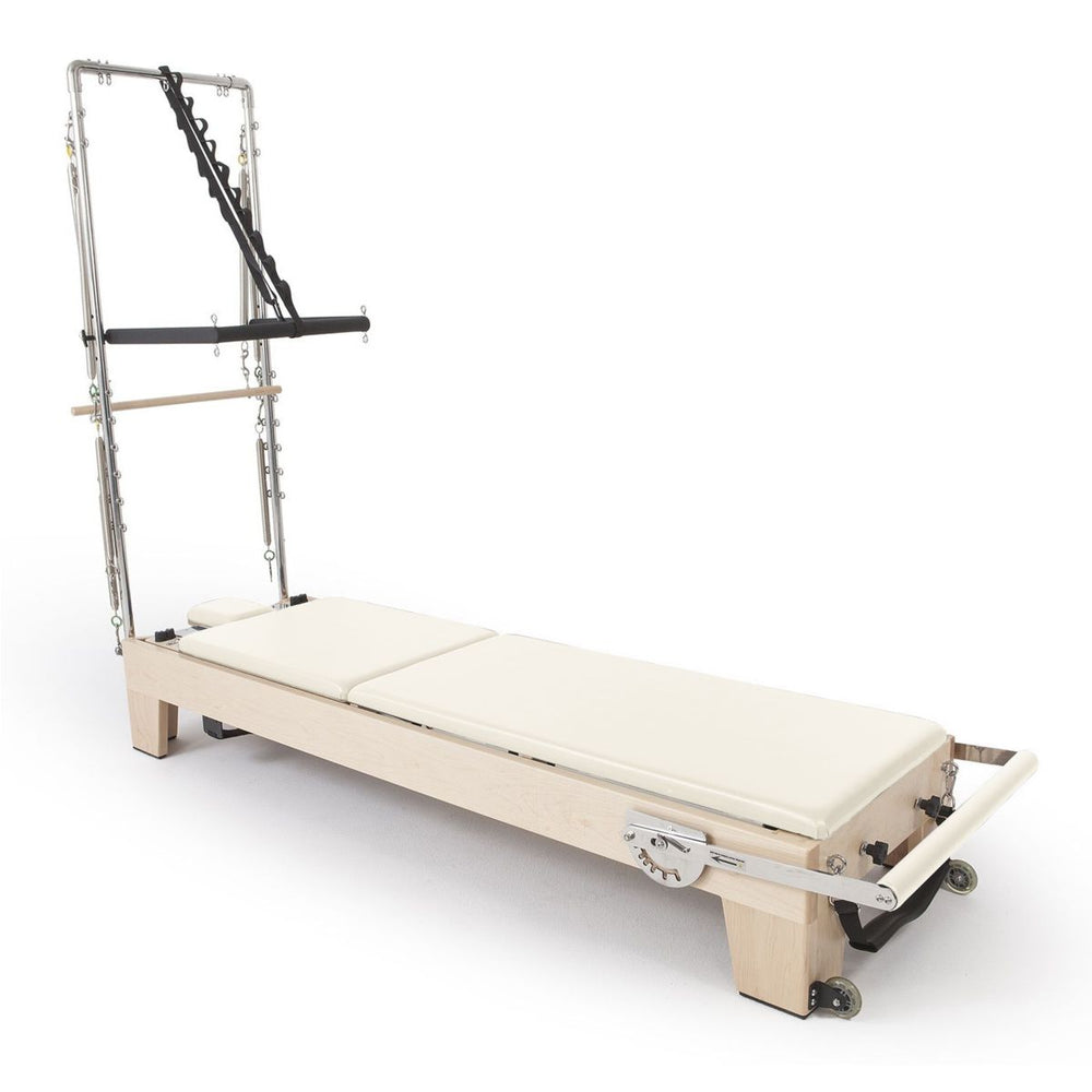 Elina Pilates Elite Reformer With Tower Ivory