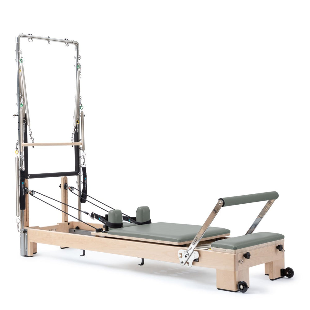 Elina Pilates Lignum Reformer With Tower Eucalyptus