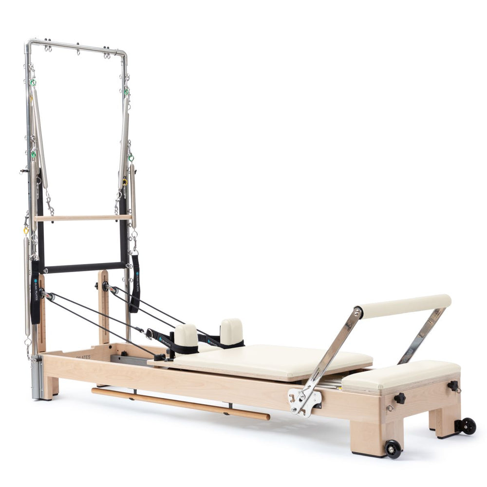 Elina Pilates Lignum Reformer With Tower Ivory