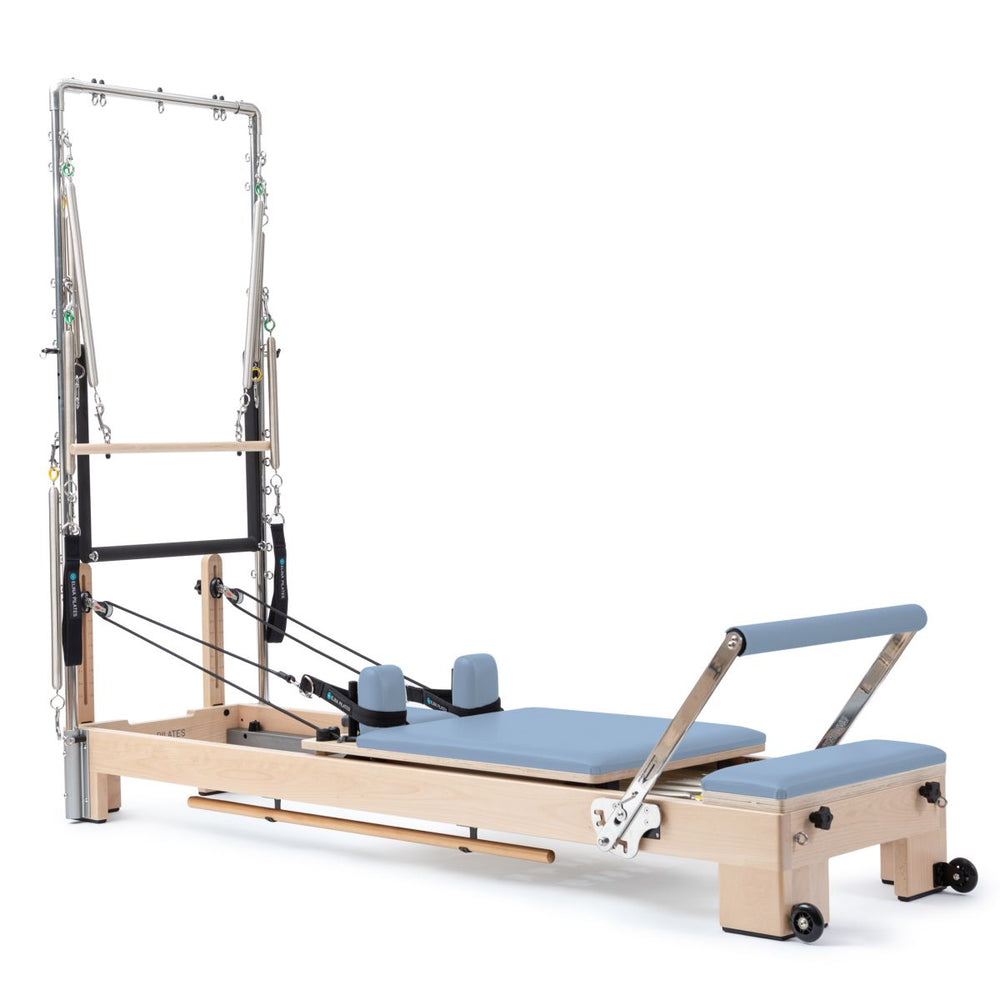Elina Pilates Lignum Reformer With Tower Ocean Blue