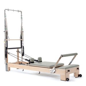 Elina Pilates Lignum Reformer With Tower Iceberg Green