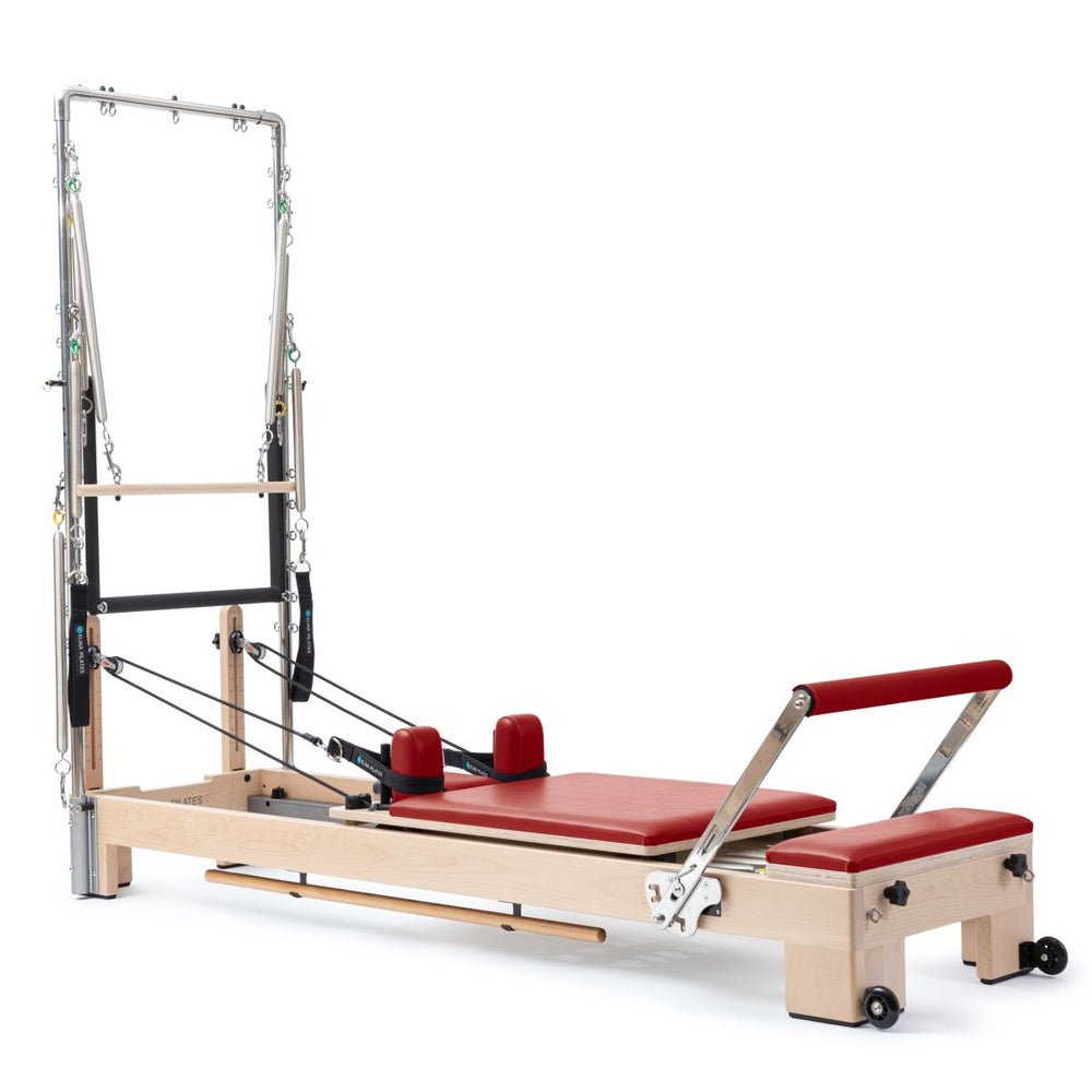 Elina Pilates Lignum Reformer With Tower Red