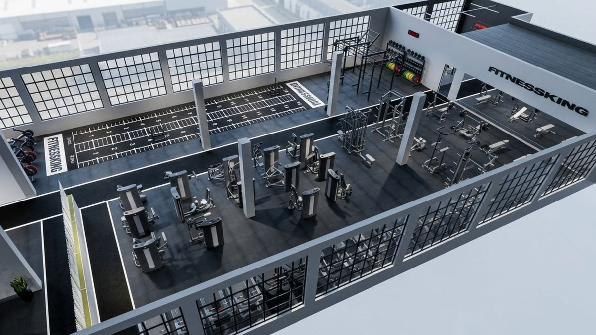 Gratis 3D-ontwerp van jouw fitnessruimte