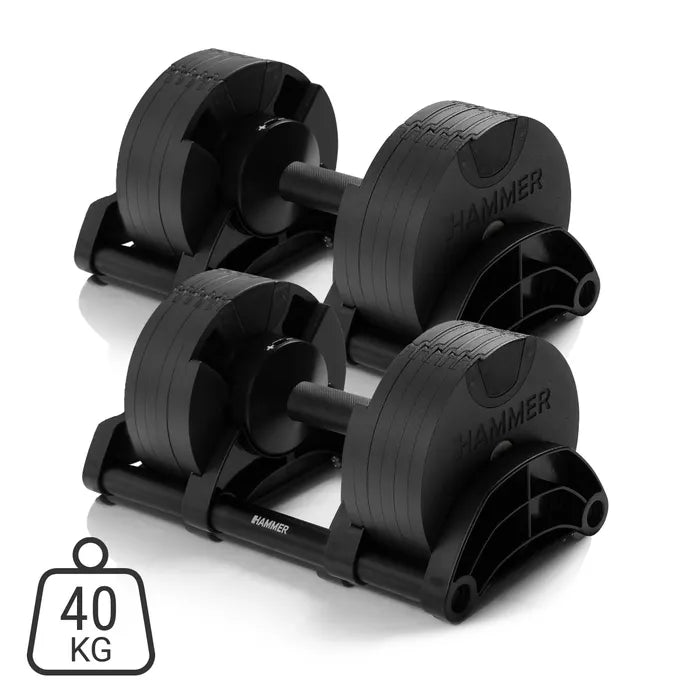 Hammer SmartLock Dumbbell Set 2x20 kg