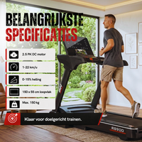 Tapis de course LED BH Fitness RS900