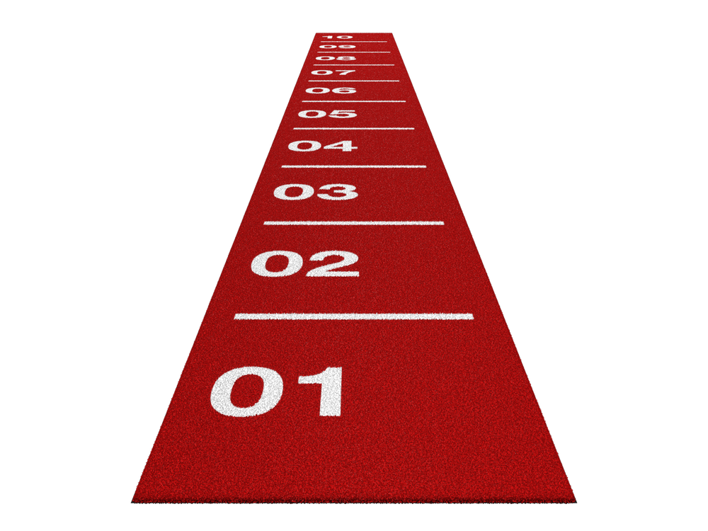 Sprinttrack Core 10m x 1m - Rood