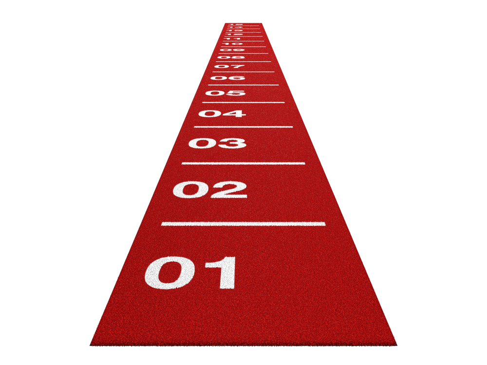 Sprinttrack Core 15m x 1m - Rood